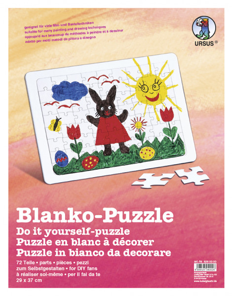 Blanko-Puzzle A4, 30 Teile