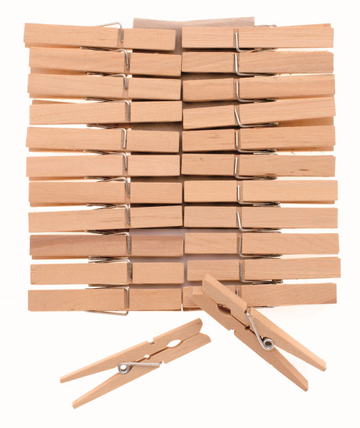 Wäscheklammern -Holz- 24 Stück