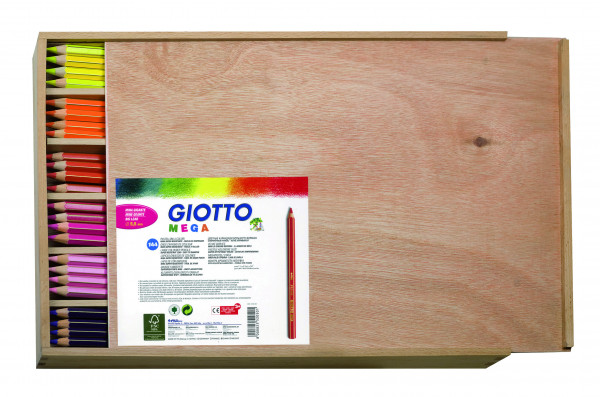 Giotto -Mega-Tri-144 Stifte in Holzbox