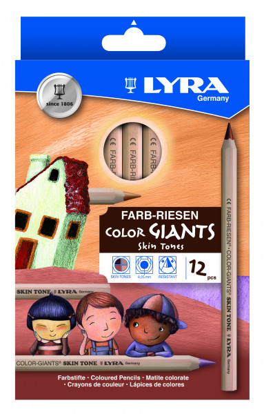 Lyra Farb-Riesen 12er -Skin Tones-