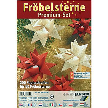 Fröbel-Sternstreifen -Premium- 200 Stück