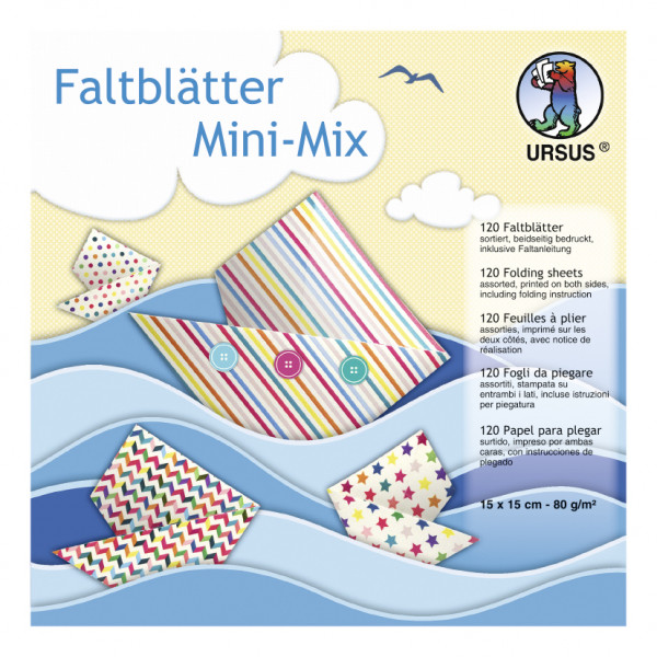 Faltblätter Mini-Mix 15 x 15 cm, 120 Blatt