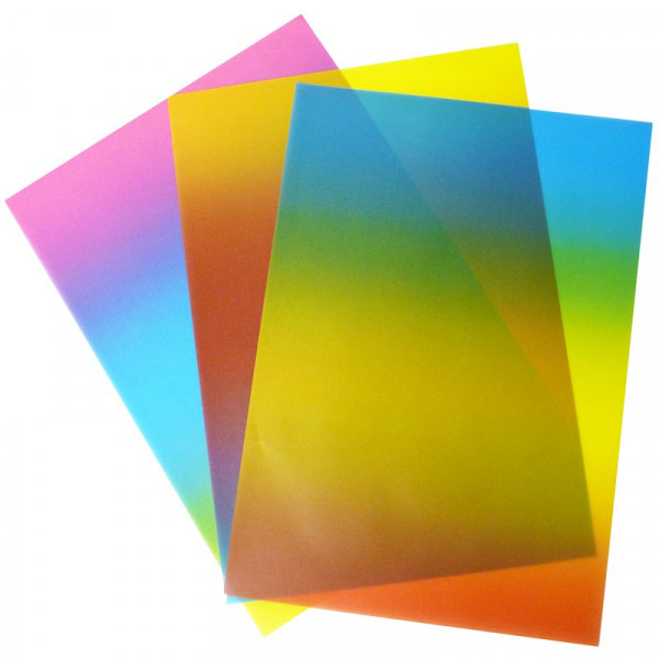 Regenbogen - Transparentpapier 50 x 61 cm, 10 Bogen