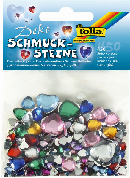 Schmucksteine -Herzen- 450 Stück