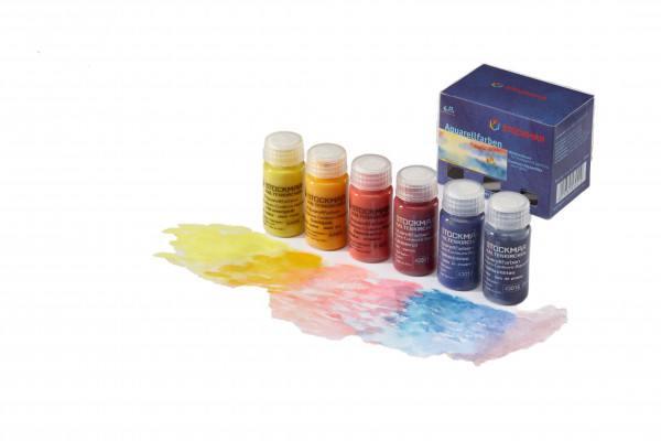 Aquarellfarben-Set 6 x 20 ml -Stockmar-